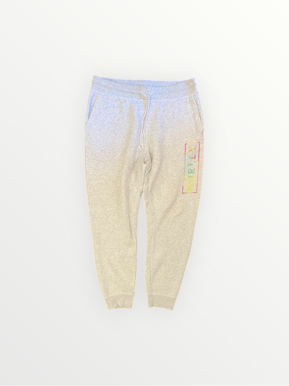 Hurley Mens Heather Gray Logo Sweatpants Size L